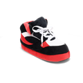 Red, Black and White HappyFeet Sneaker Slippers