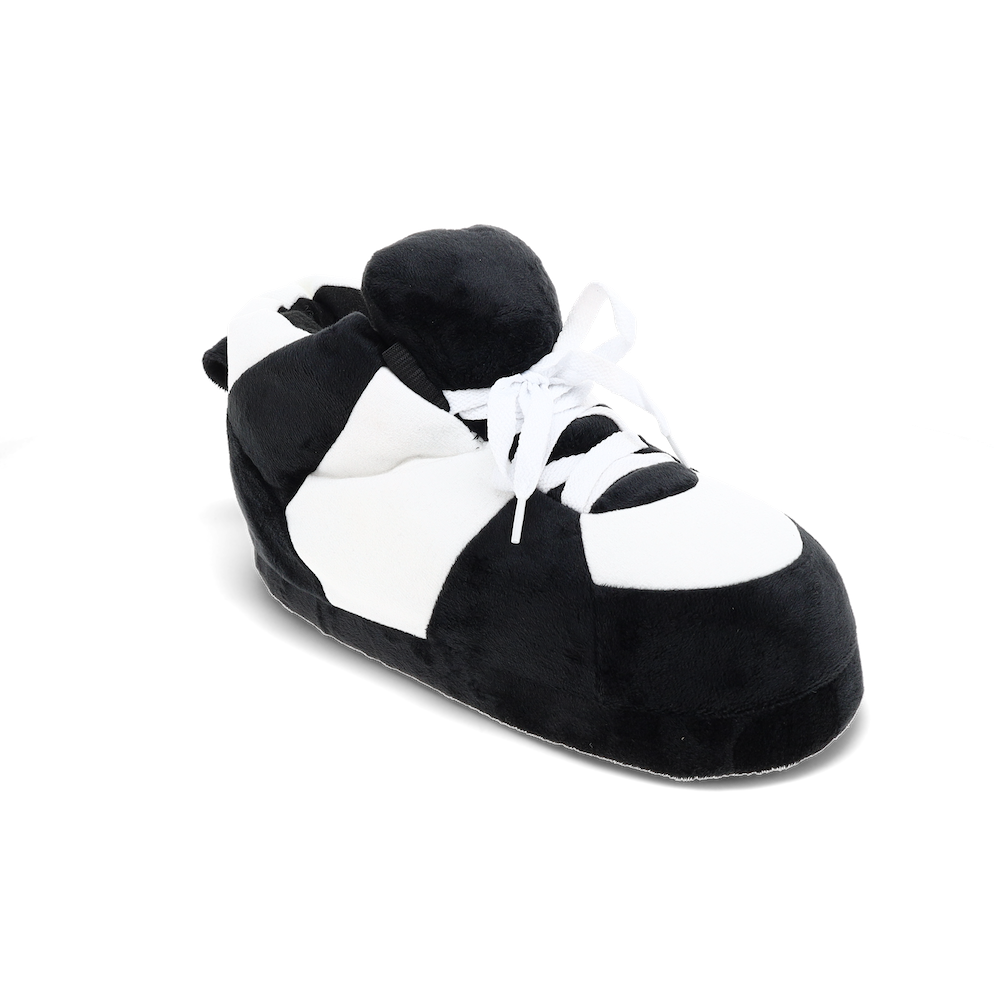 Black and White HappyFeet Sneaker Slippers