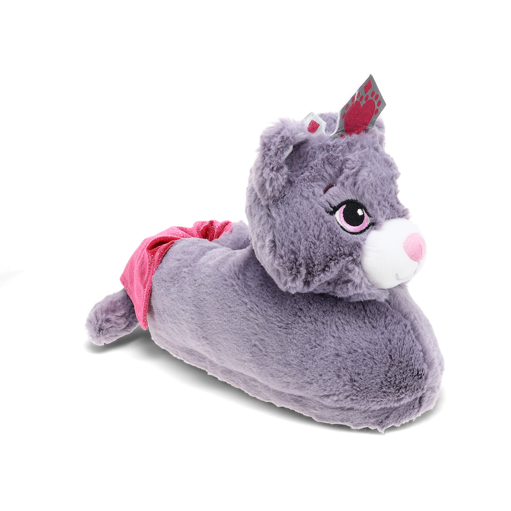 Flipemz Kitty to Princess Kitty Flipemz Reversible Animal Slippers