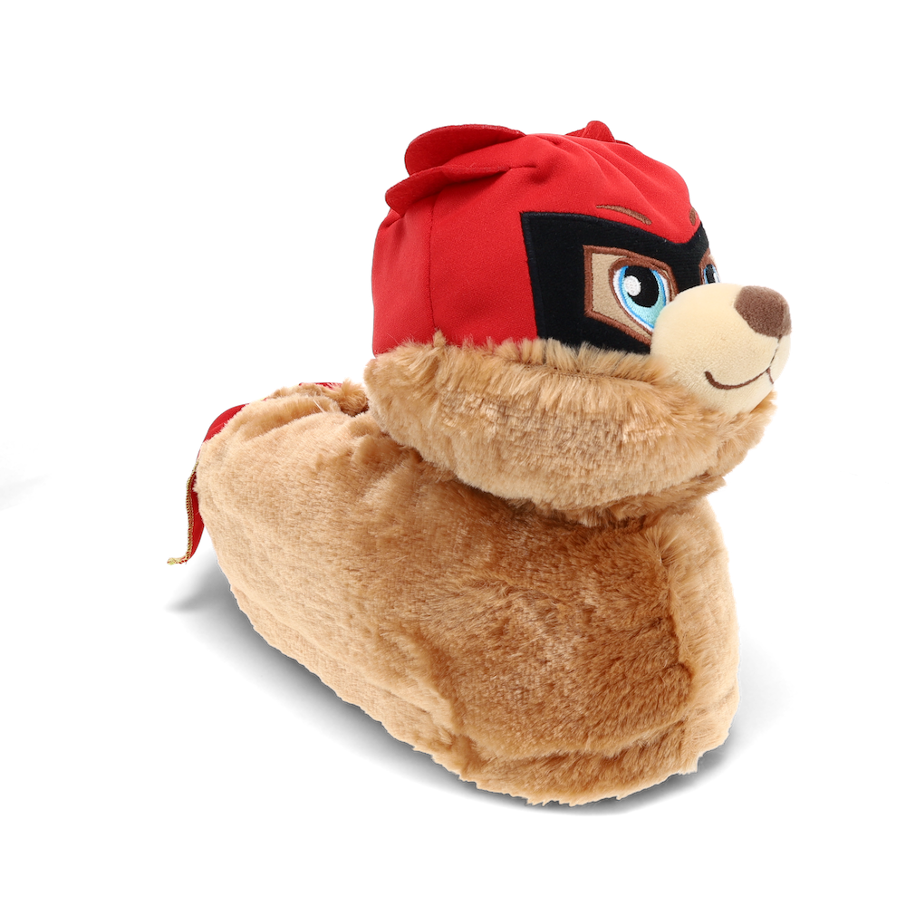 Flipemz Bear to SuperBear Flipemz Reversible Animal Slippers