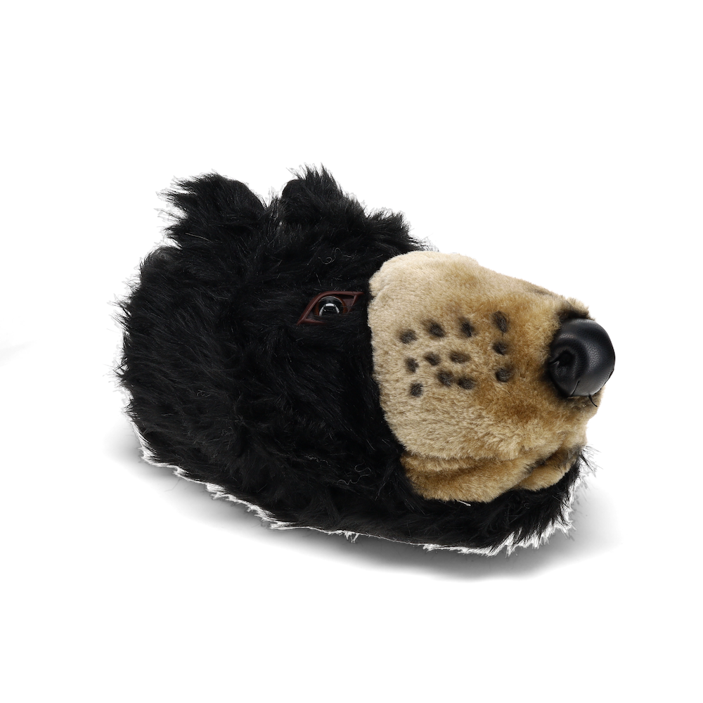 Black Bear Animal Slippers