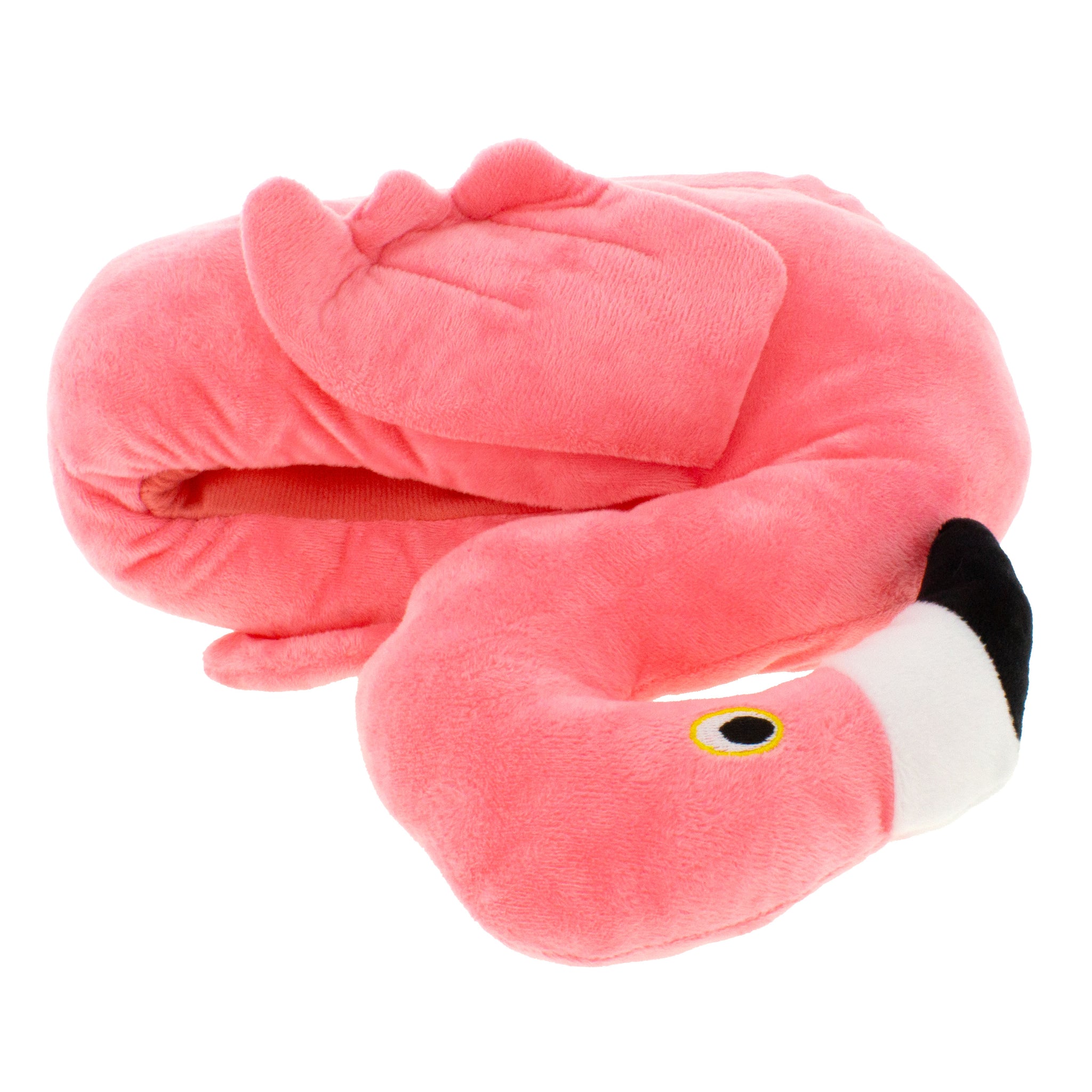 Seemehappy Cute Flamingo Slippers - Plush Animal Heel Cover Slippers For Women, Non-Skid Soles, US Sizes 6-10