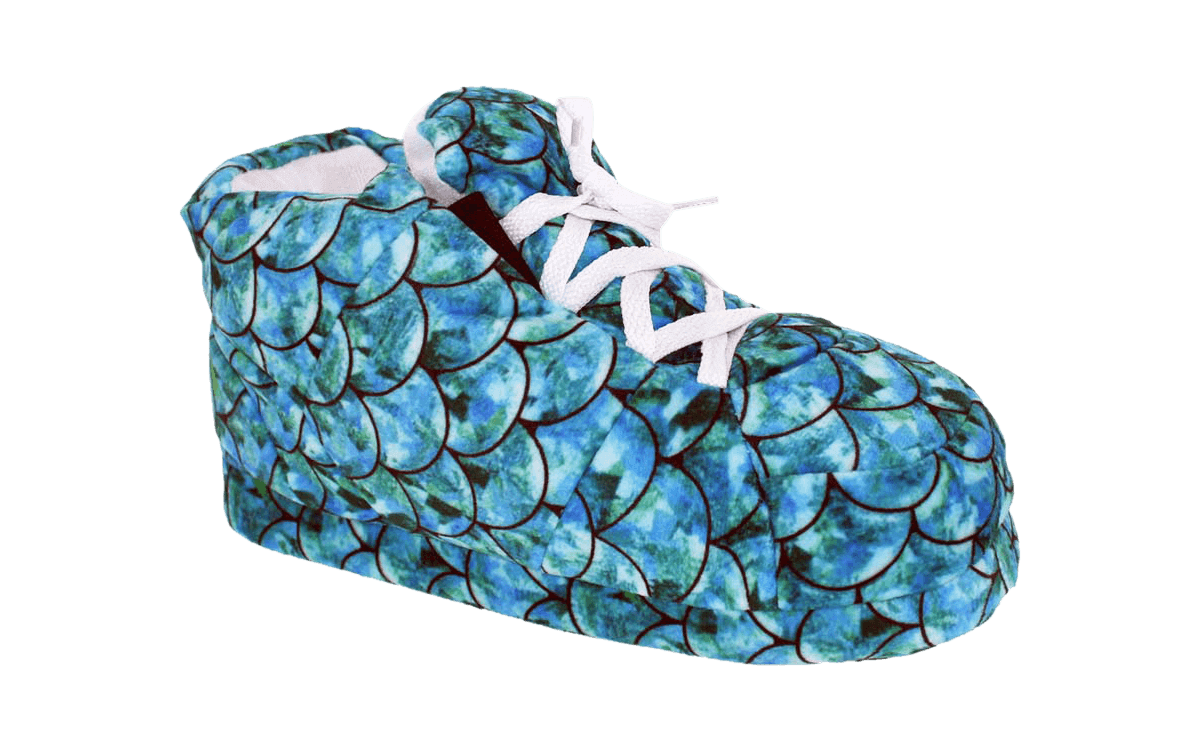 Teal Mermaid HappyFeet Sneaker Slippers