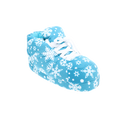 Teal Snowflake HappyFeet Sneaker Slippers