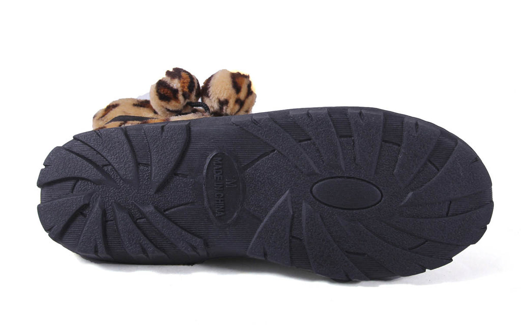 Leopard and Black Micro Boot