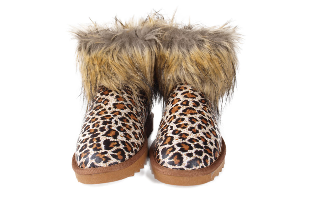 Leopard Faux Fur Boot