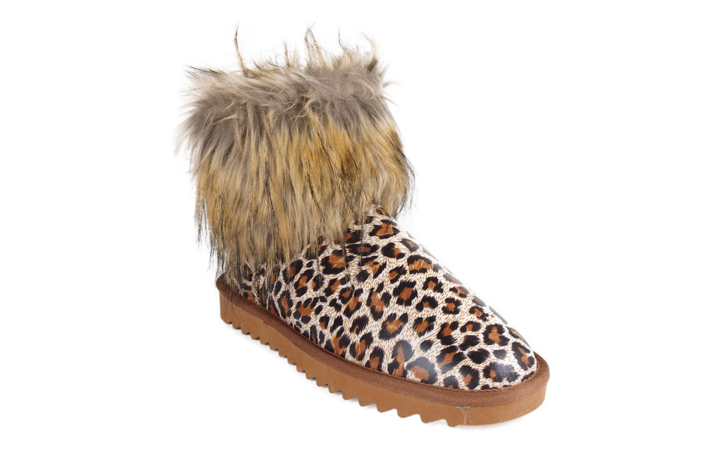 Leopard Faux Fur Boot
