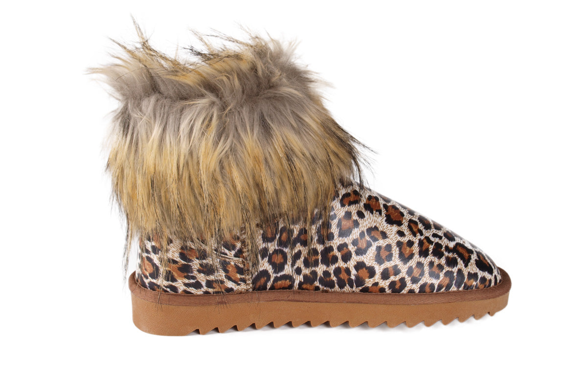 Leopard Faux Fur Boot