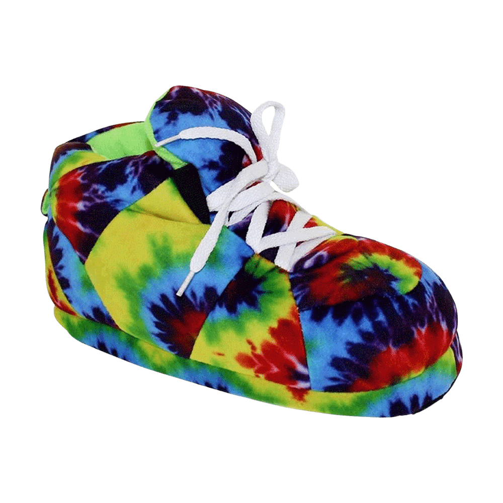 Tie-Dye Hippie HappyFeet Sneaker Slippers