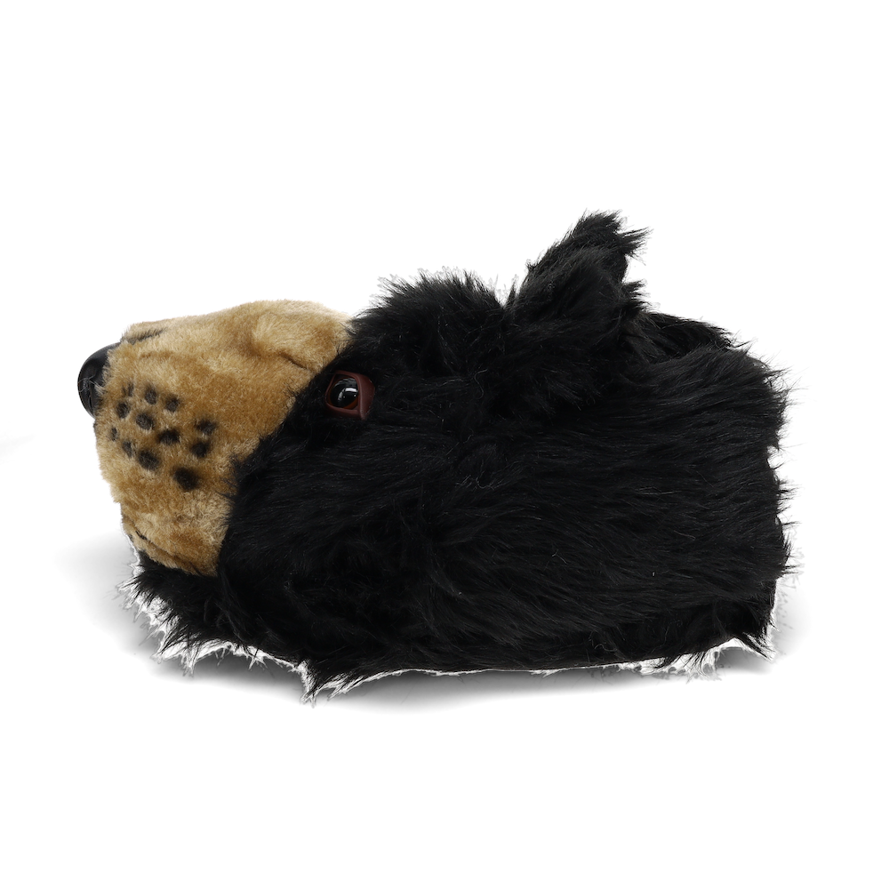 Black 2024 bear slippers