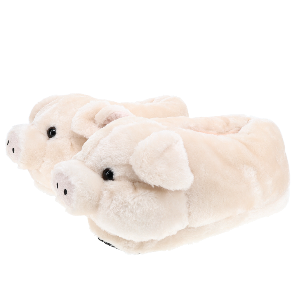 Fluffy pig deals slippers