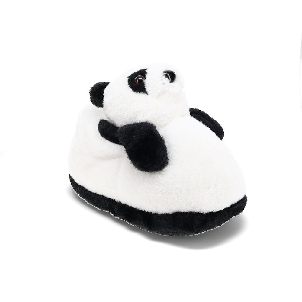 Letter Graphic Fuzzy Panda Decor Novelty Slippers | SHEIN IN