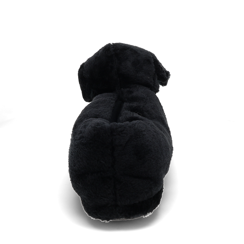 Black sales dog slippers