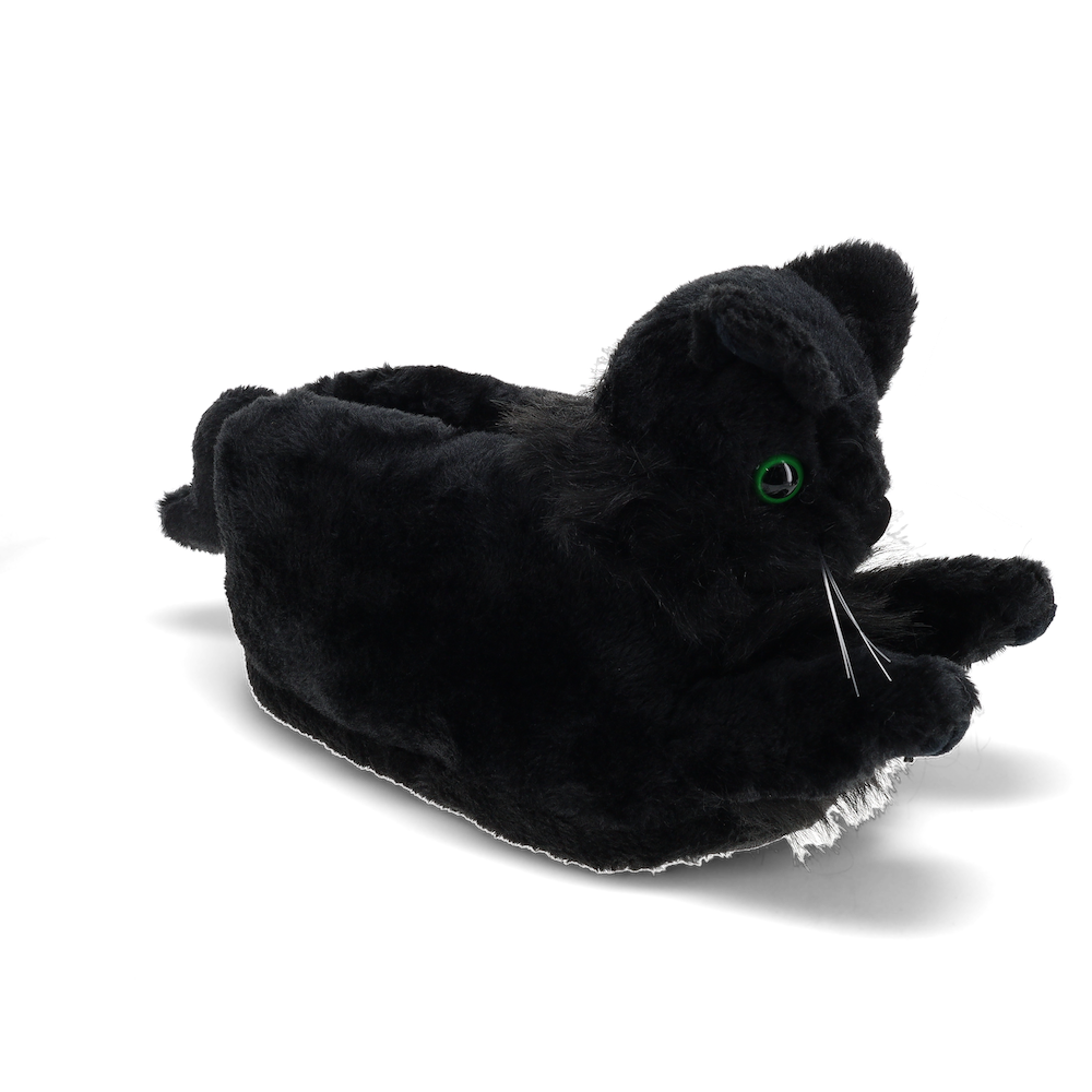 Black Cat Slippers