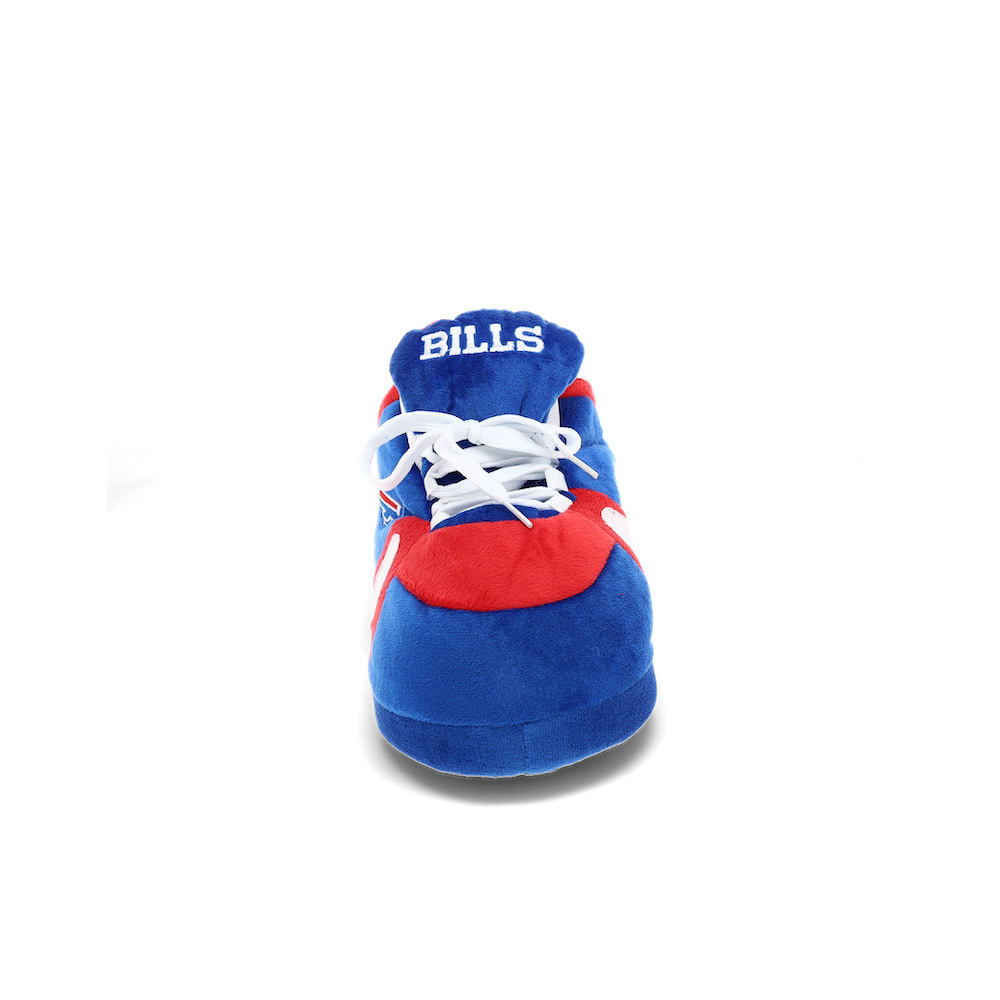 Bills team slippers in plush velvety fabric with non-skid bottoms
