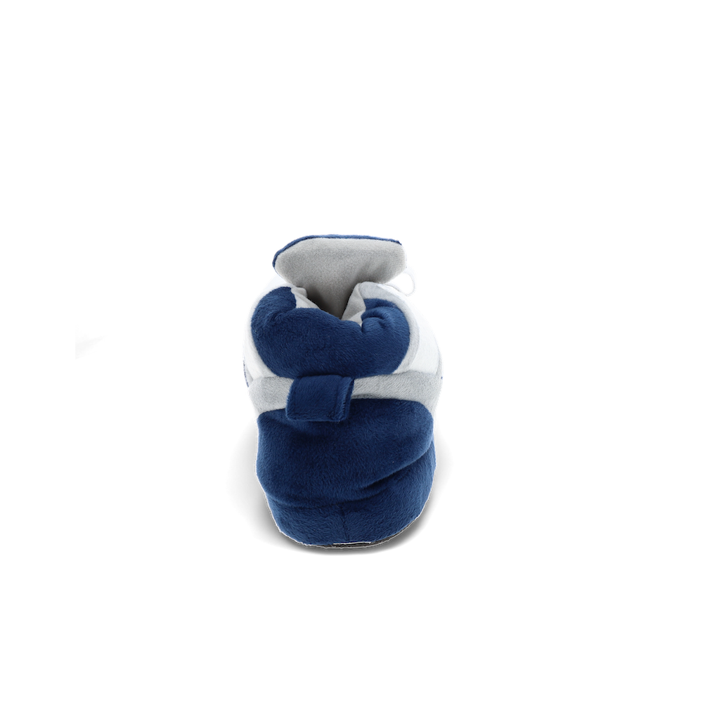 Pair of Dallas Cowboys team slippers with sturdy non-skid rubber bottoms
