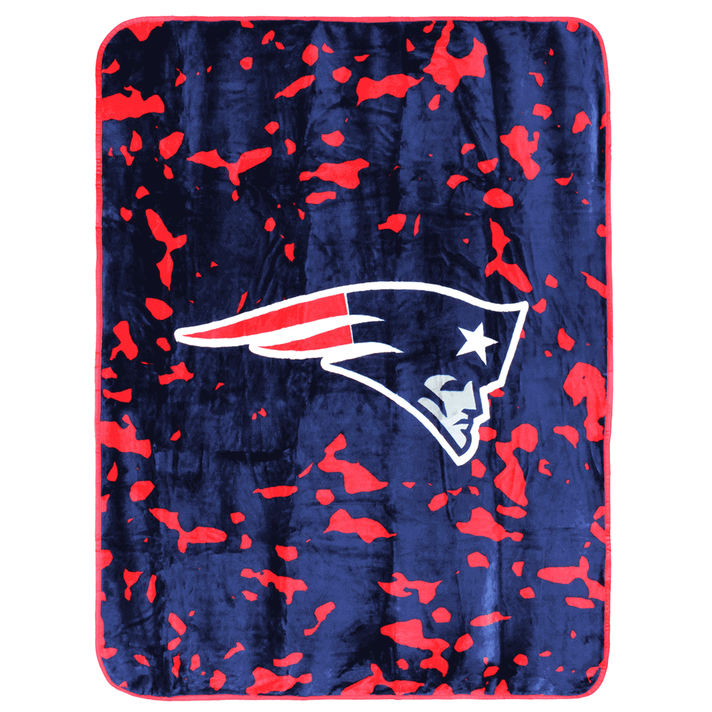 Northwest New England Patriots NFL Fleece Throw Blanket – 50" X 60" Soft Split Design – Officially Licensed