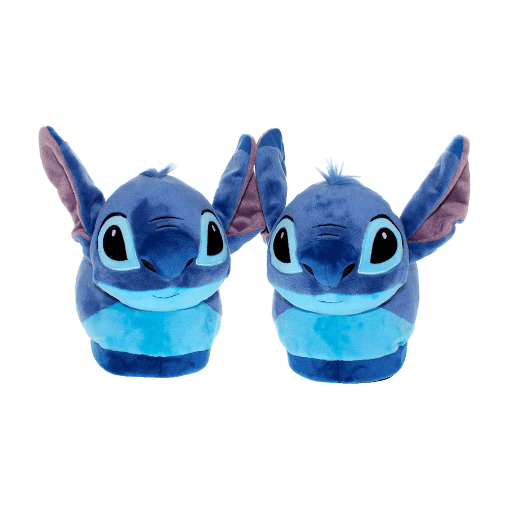 Plush Stitch house slippers with a cushioned sole for indoor wear