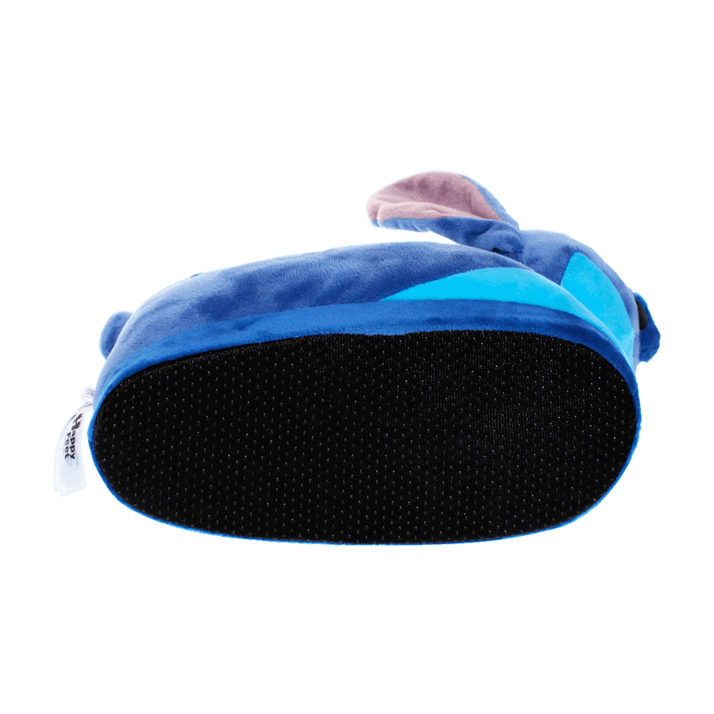 Stitch novelty slippers with plush ears and embroidered nose detail