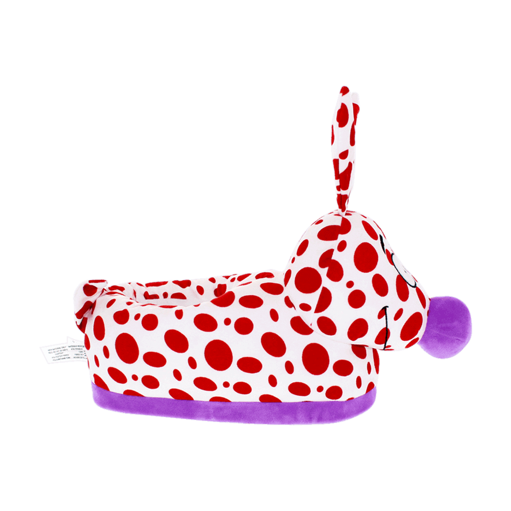 Red & White Woozle Slippers