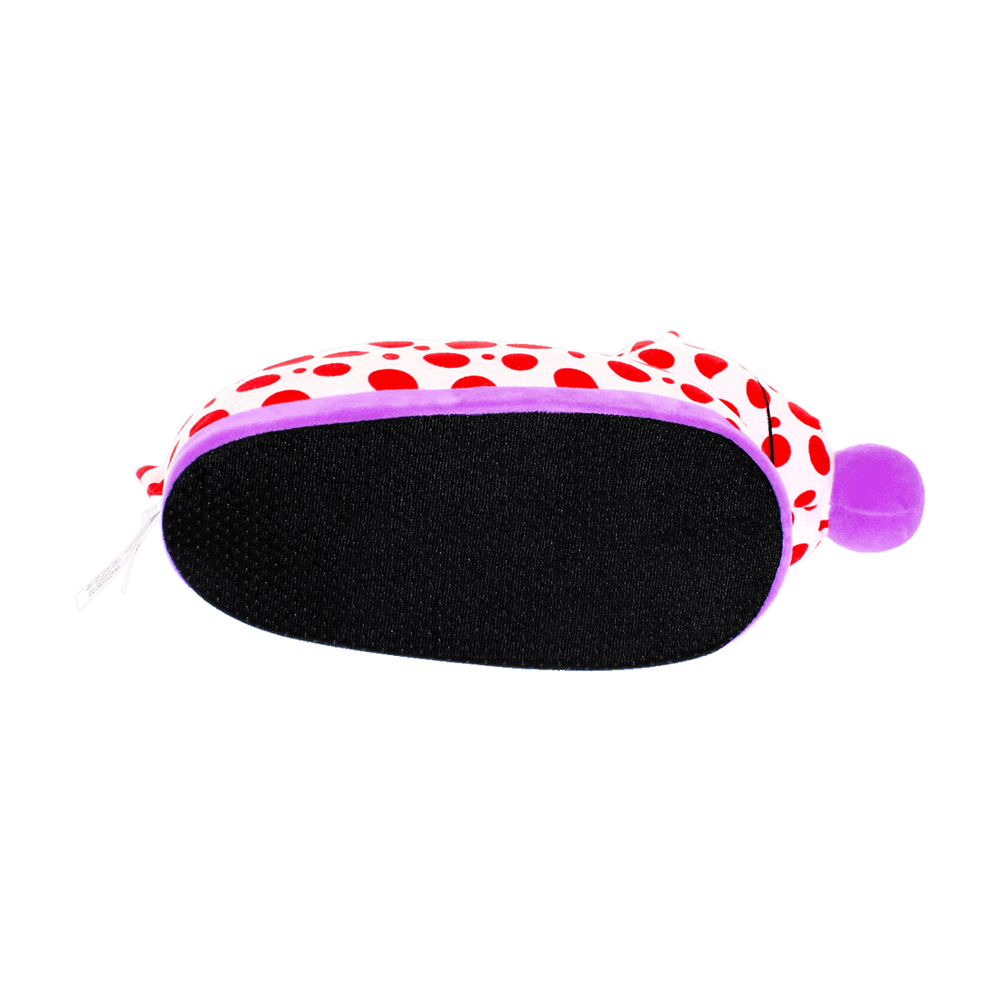 Red & White Woozle Slippers